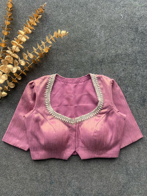 Floral Pattern Aari Work Blouse